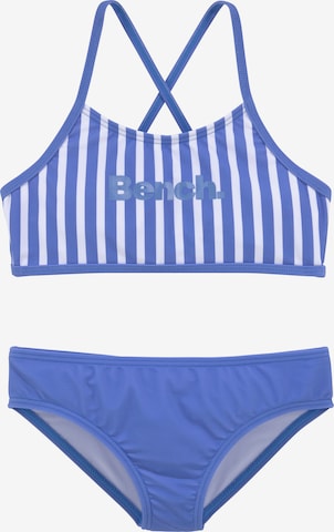 BENCH Bygelfri Bikini i blå: framsida