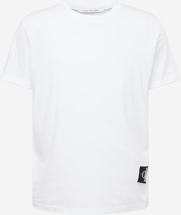 T-Shirt Calvin Klein Jeans en blanc : devant