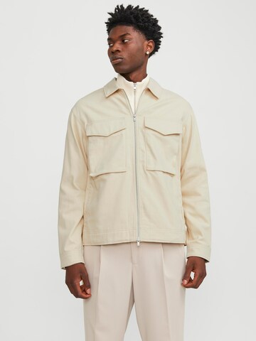 Veste mi-saison 'Diego' JACK & JONES en beige : devant