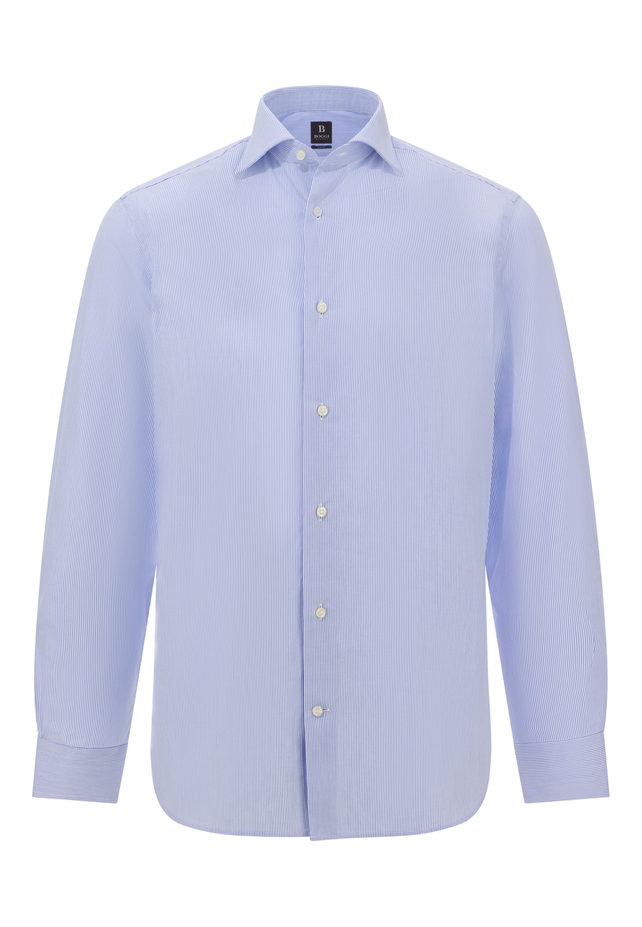 Fit confort Chemise Boggi Milano en bleu : devant