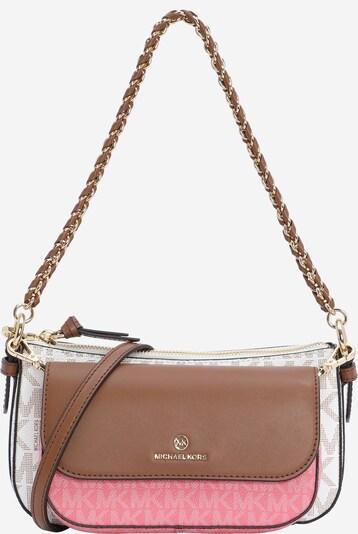 MICHAEL Michael Kors Olkalaukku värissä ruskea / vaaleanpunainen / valkoinen, Tuotenäkymä
