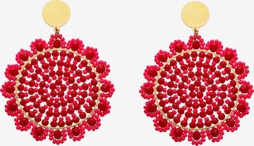 Boucles d'oreilles IZIA en rose : devant