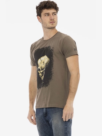 Trussardi Shirt in Bruin: voorkant