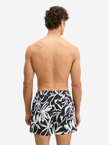 Marc O'Polo Badehose ' Woven ' in Schwarz