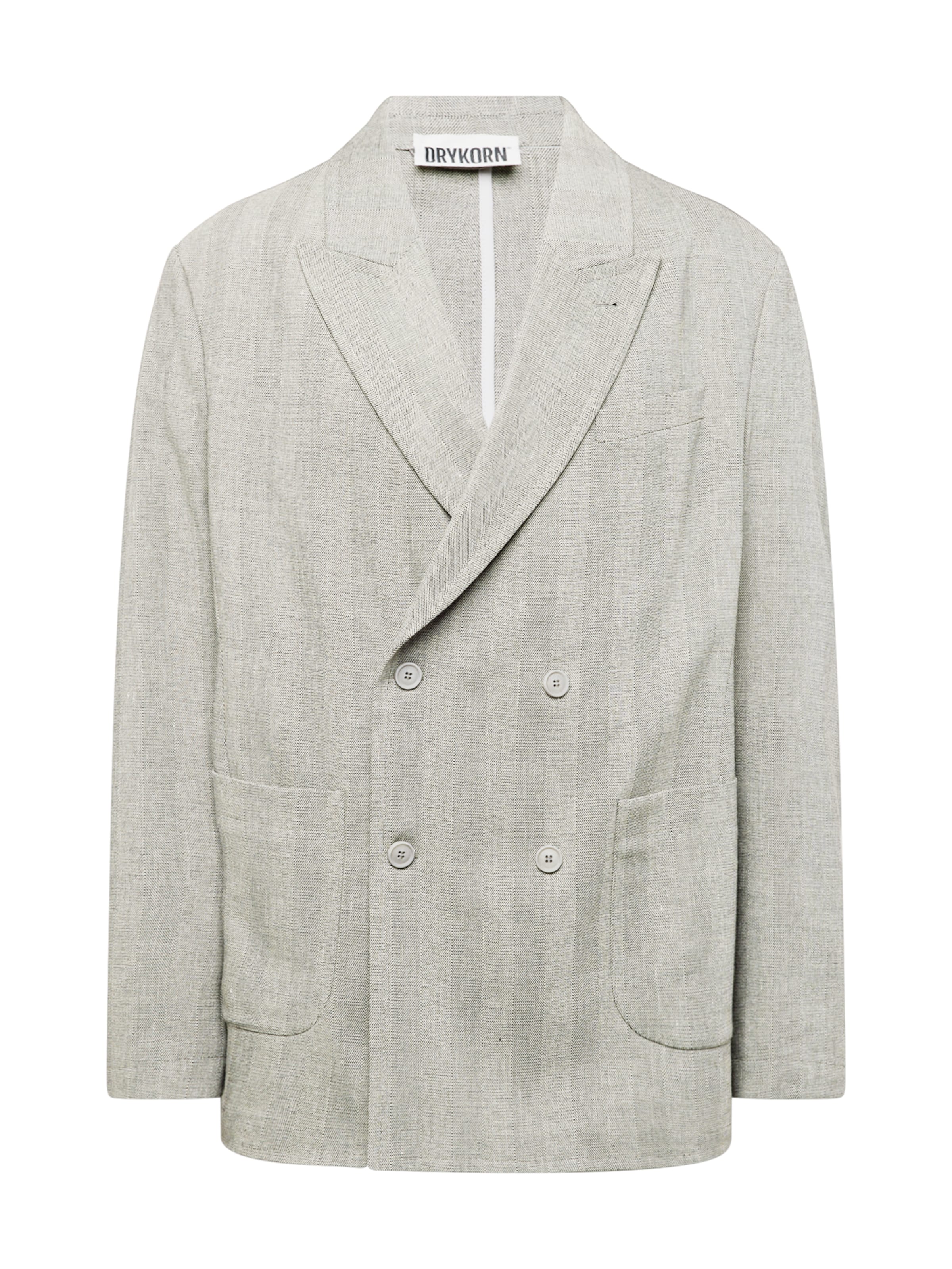 pelēks DRYKORN Standarta piegriezums Klasiska žakete 'MONTELINO': no priekšpuses