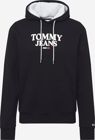 Tommy Jeans Sweatshirt in Black: front