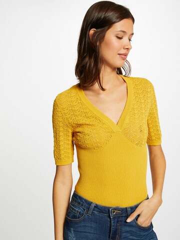 Pull-over 'STING' Morgan en jaune : devant