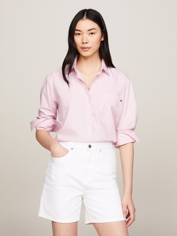 TOMMY HILFIGER Blus 'Essential' i rosa: framsida