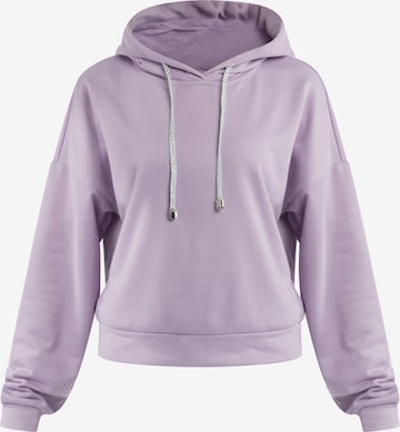 IZIA Sweatshirt in Purple: front