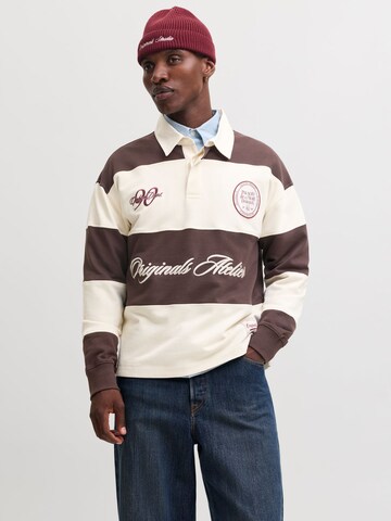 JACK & JONES - Sudadera en marrón: frente