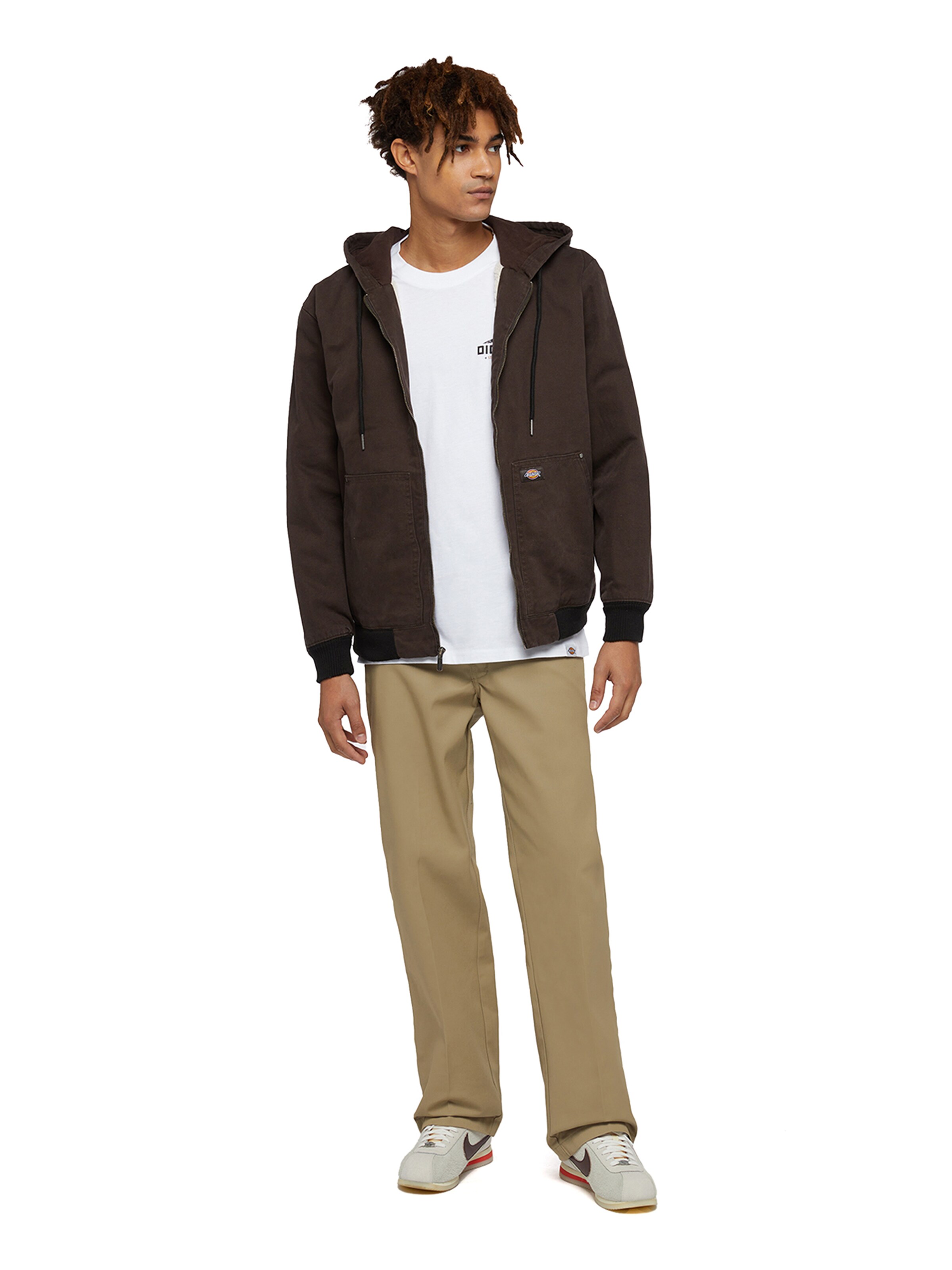 DICKIES Overgangsjakke 'DICKIES' i brun