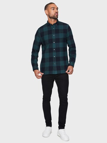 Threadbare Regular fit Button Up Shirt 'Logan' in Green