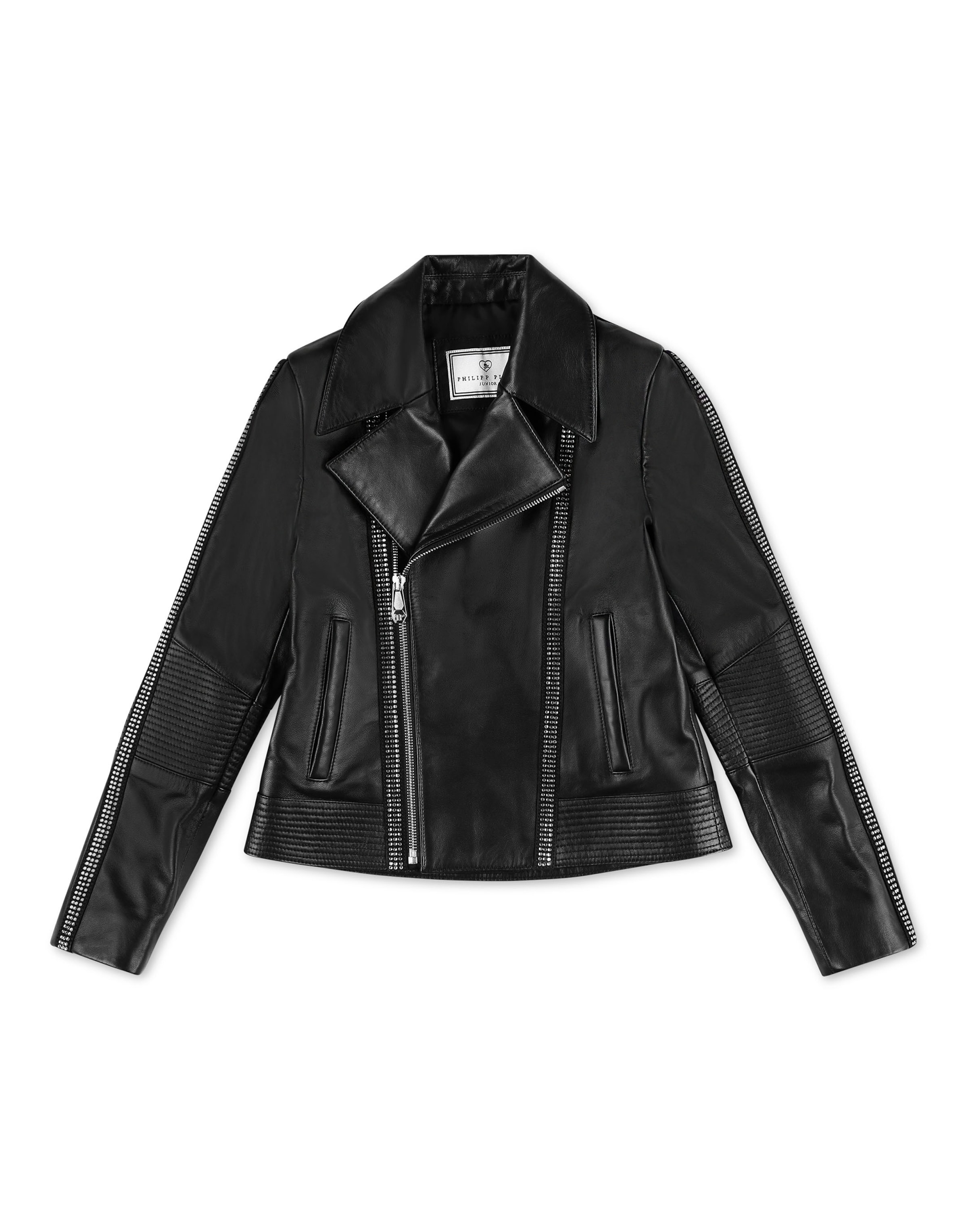 Philipp Plein - Chaqueta de entretiempo 'Signature' en negro: frente