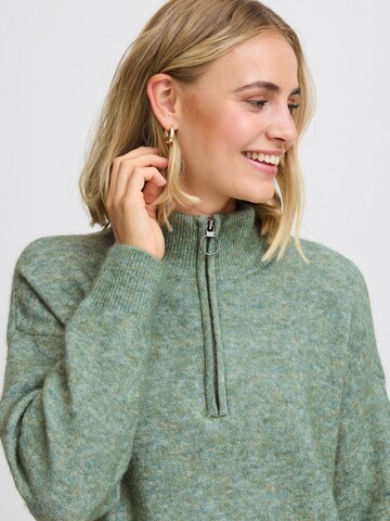 Fransa - Vestido de malha 'SANNY DR 3' em verde