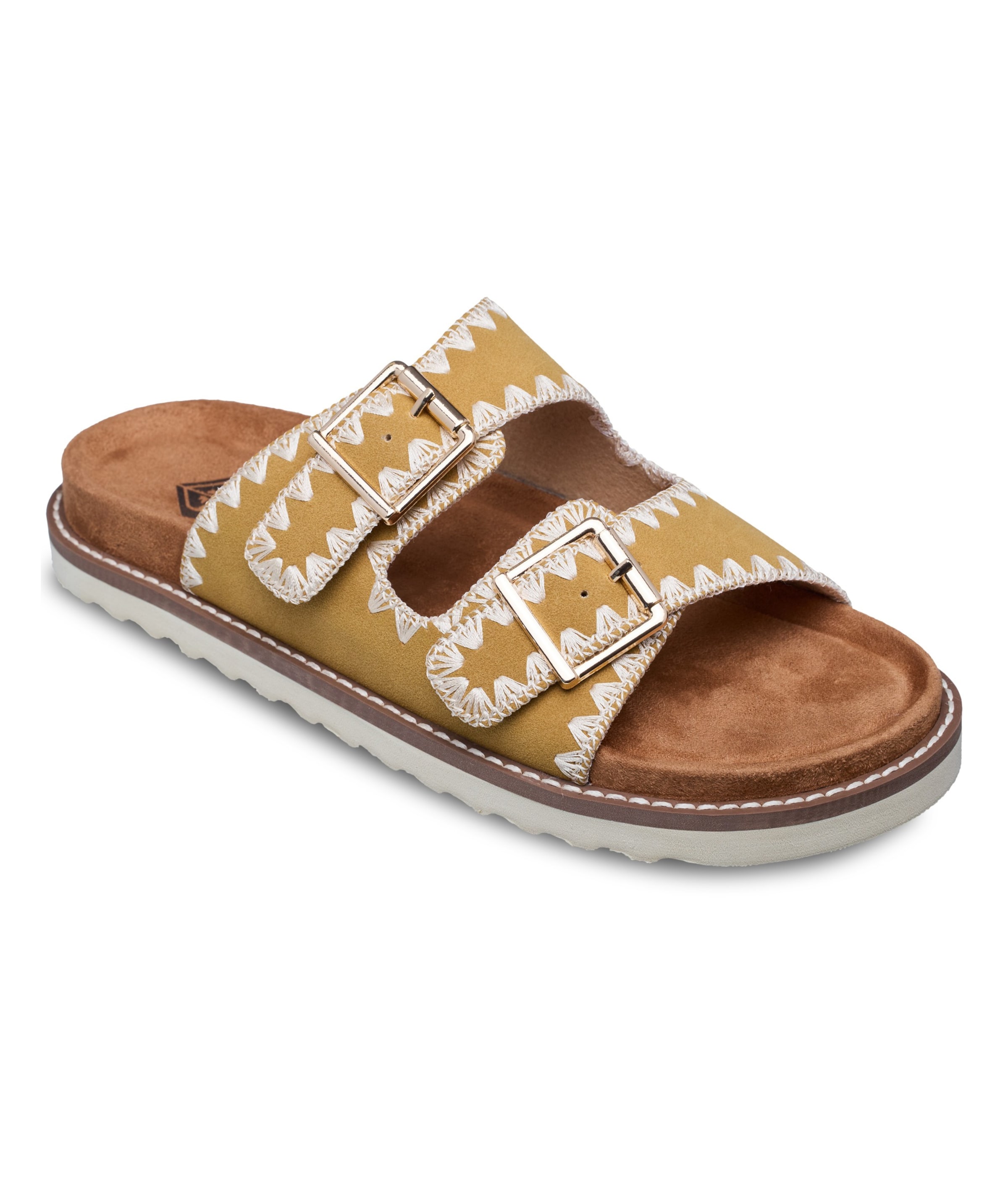 ROXY Mules in Beige: front