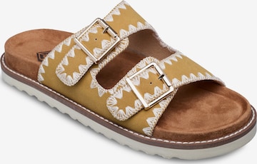 ROXY Mules in Beige: front