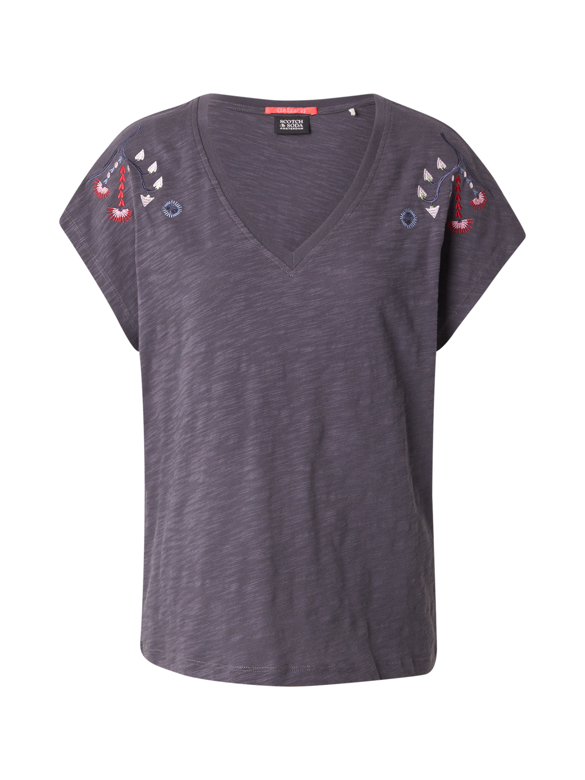 SCOTCH & SODA Тениска в черно: отпред