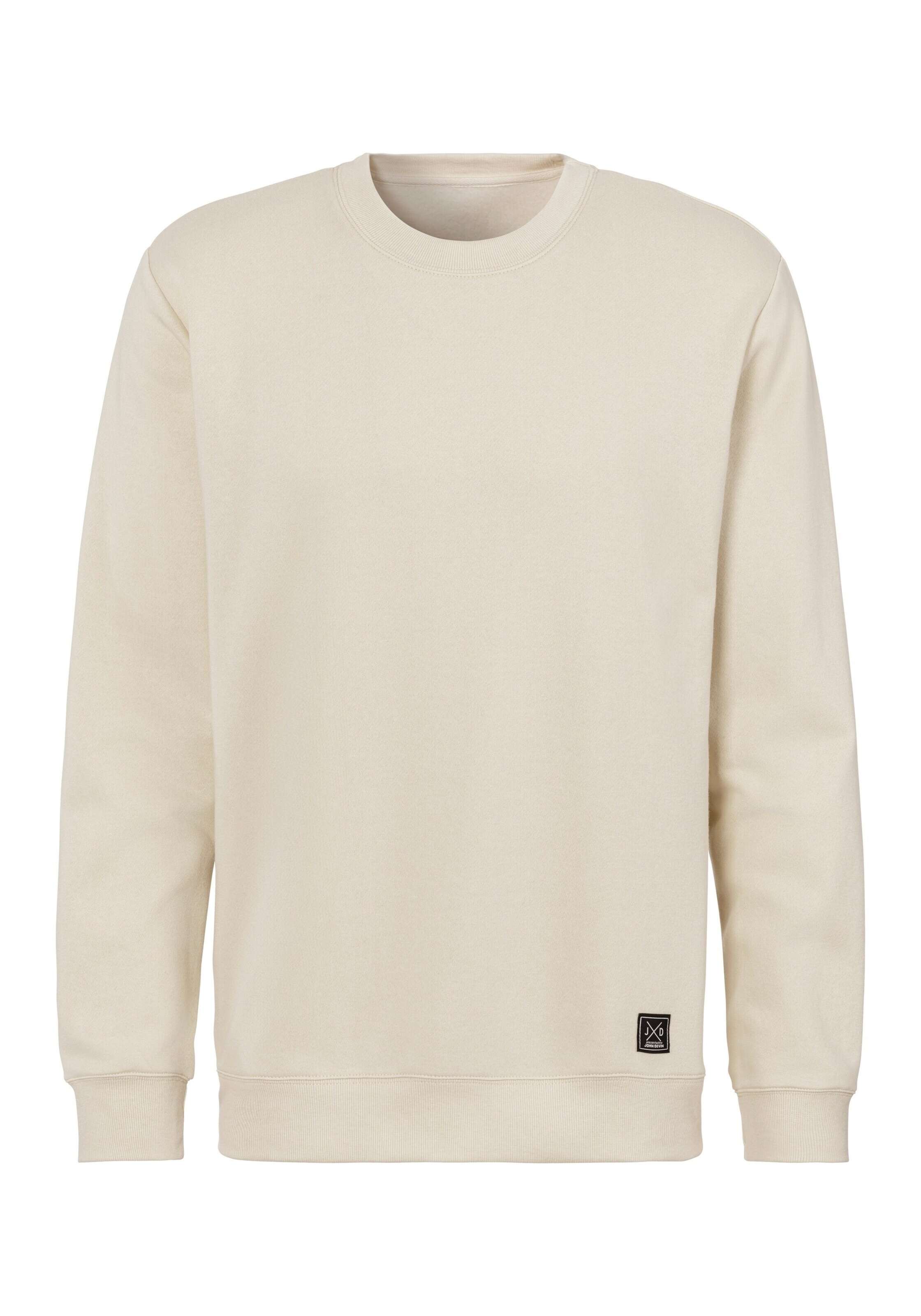 JOHN DEVIN Sweatshirt in Beige: front