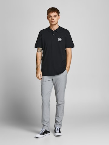 JACK & JONES Poloshirt 'Shark' in Schwarz