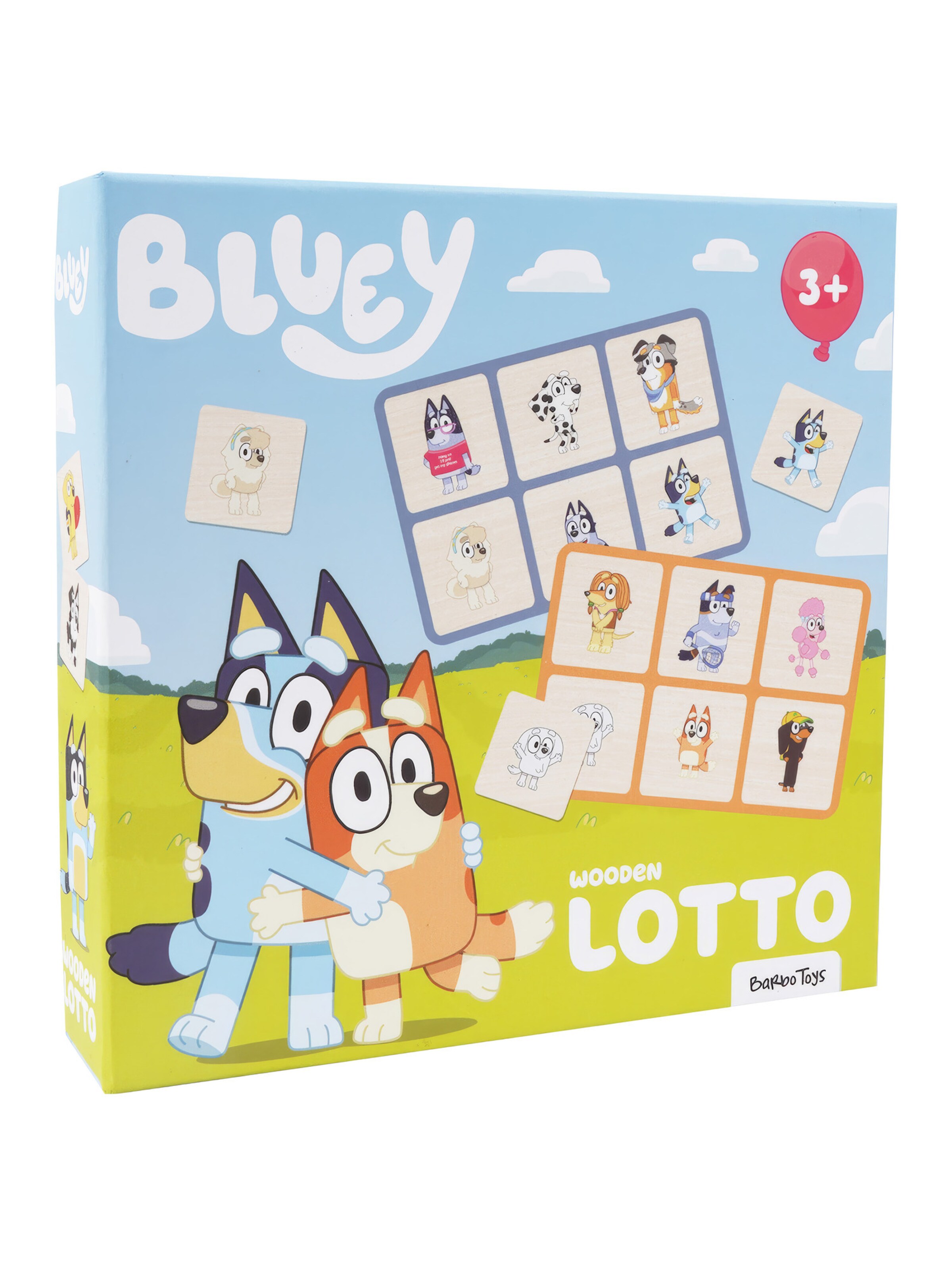 Gioco di Bluey in colori misti: frontale