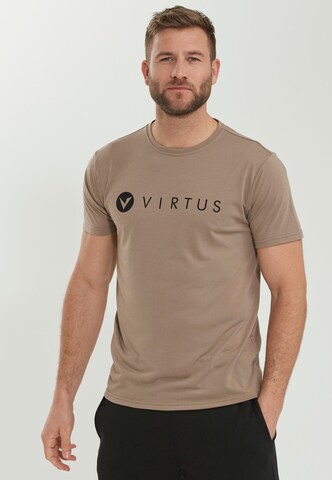 Virtus Shirt 'EDWARDO' in Bruin: voorkant