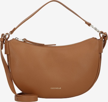 Borsa a spalla 'Easy' di Coccinelle in marrone: frontale