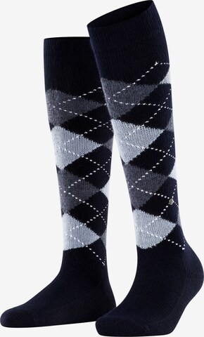 BURLINGTON Over the Knee Socks 'Whitby' in Blue: front