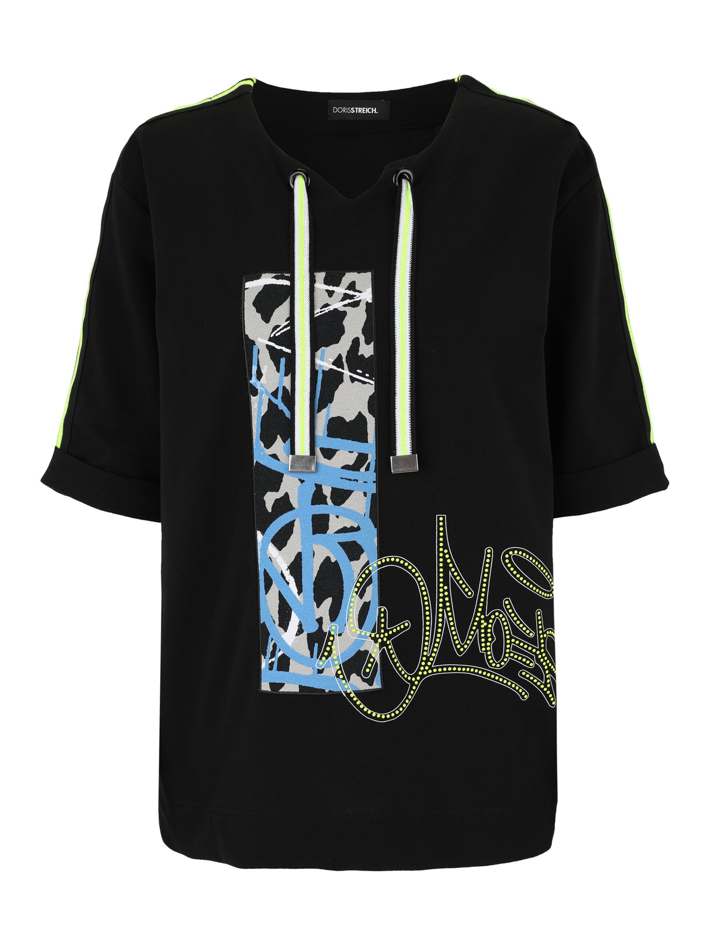 Doris Streich Sweatshirt in Black: front