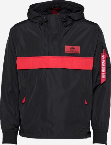 ALPHA INDUSTRIES Weatherproof jacket 'Defense Anorak' in Black: front