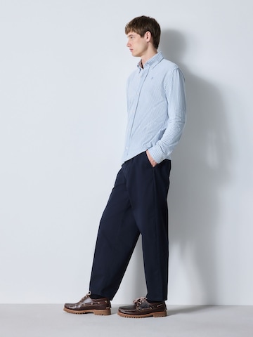 Next Regular fit Button Up Shirt in Blue
