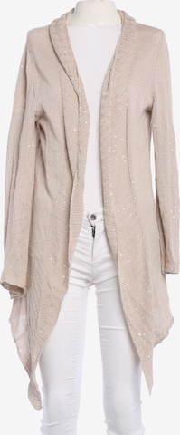 Bruno Manetti Pullover / Strickjacke S in Weiß: Vorderseite