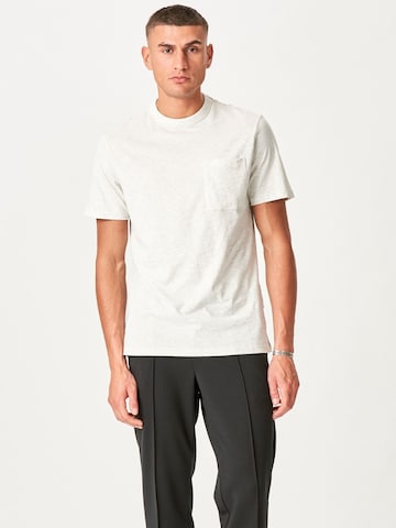 Coupe regular Chemise ' T-Shirt ' TEESHOPPEN en blanc : devant