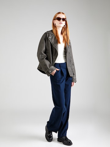 Soft Rebels Loose fit Pleated Pants 'Vilja' in Blue