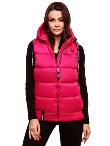 NAVAHOO Bodywarmer 'Kassidy' in Roze: voorkant