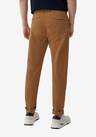 s.Oliver Tapered Pleat-Front Pants in Brown