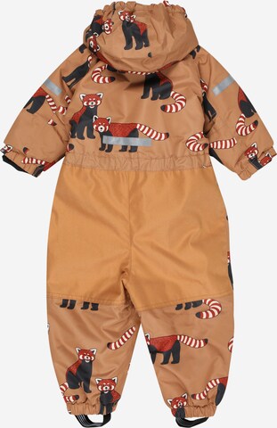 Lindex Athletic Suit 'Overall functional taslan aop' in Brown