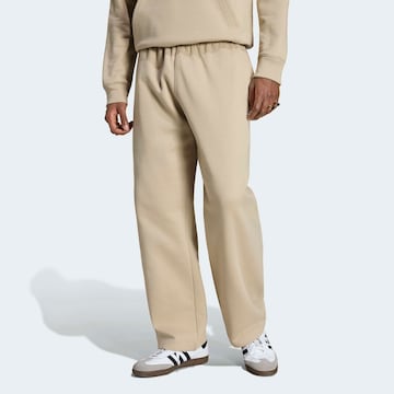 ADIDAS ORIGINALS Loose fit Pants 'Trefoil Essentials' in Beige: front