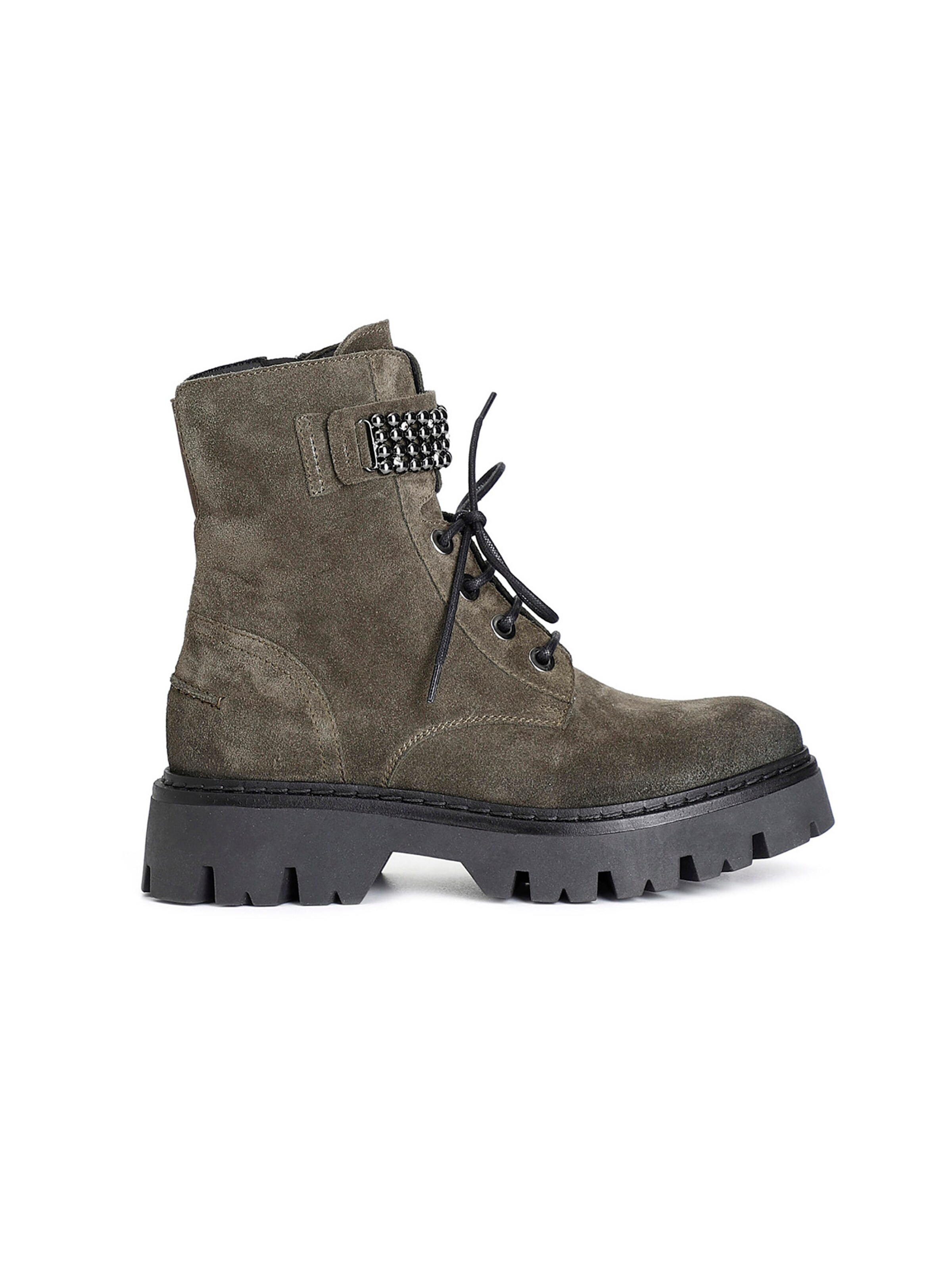 Stivaletto stringato di CAFè NOIR in verde