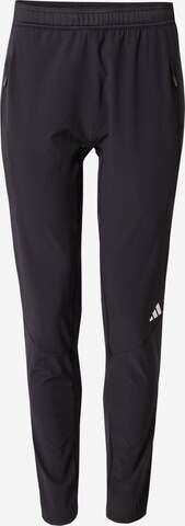 ADIDAS PERFORMANCE Regular Workout Pants 'D4T' in Black: front