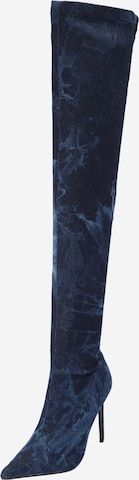Nasty GalČizme iznad koljena - plava boja: prednji dio