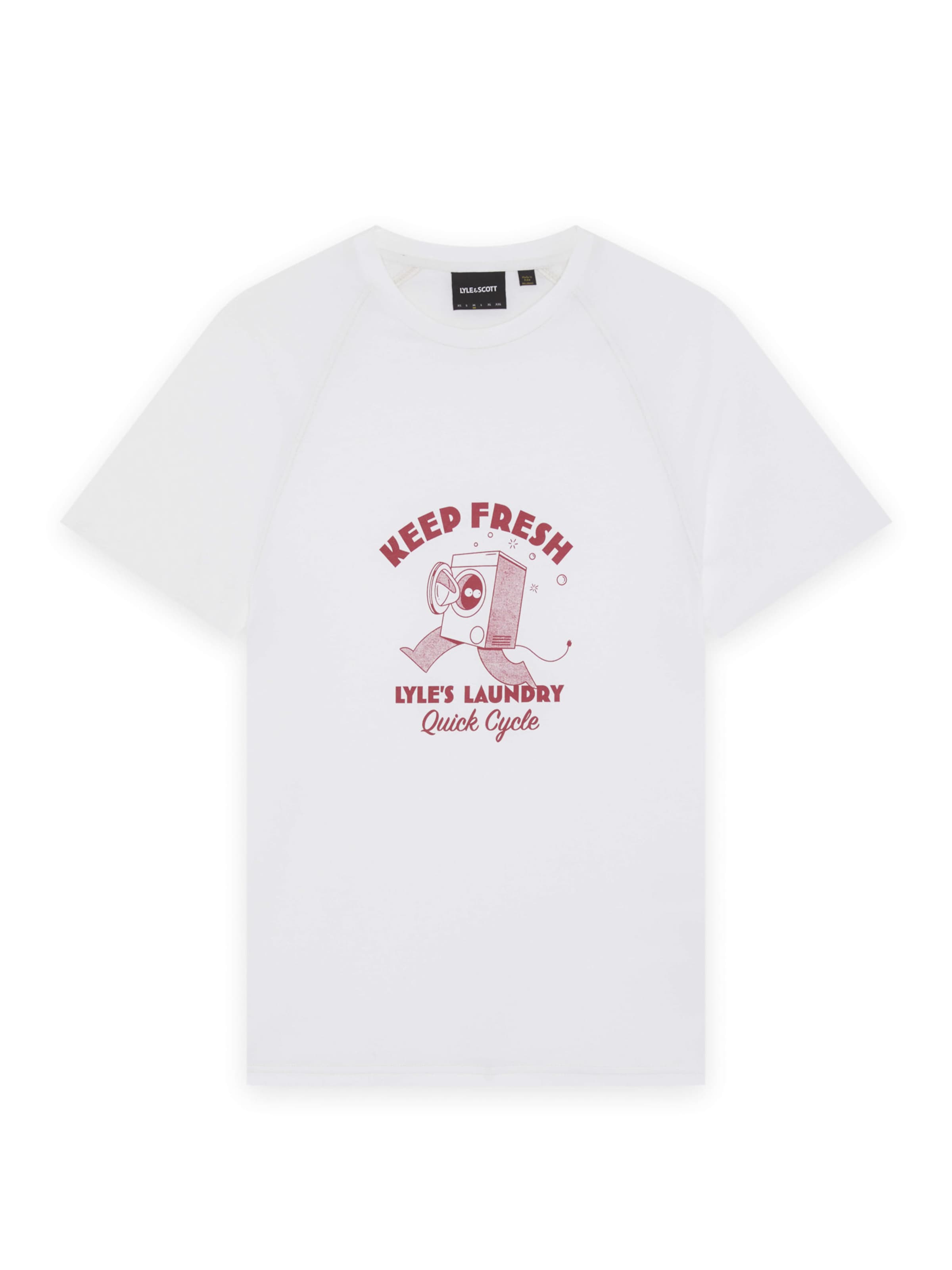 Lyle & Scott Shirt 'Keep Fresh' in Dark red / White, Item view