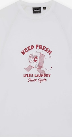 T-Shirt 'Keep Fresh' Lyle & Scott en blanc : devant