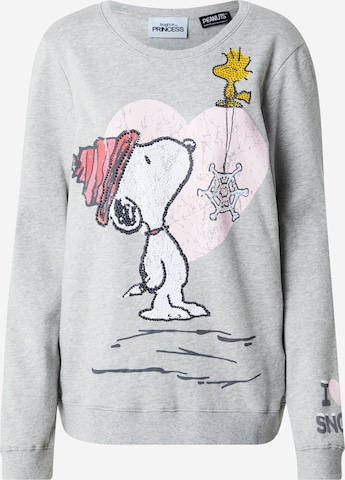 Bershka Felpa in Grigio Sfumato ABOUT YOU