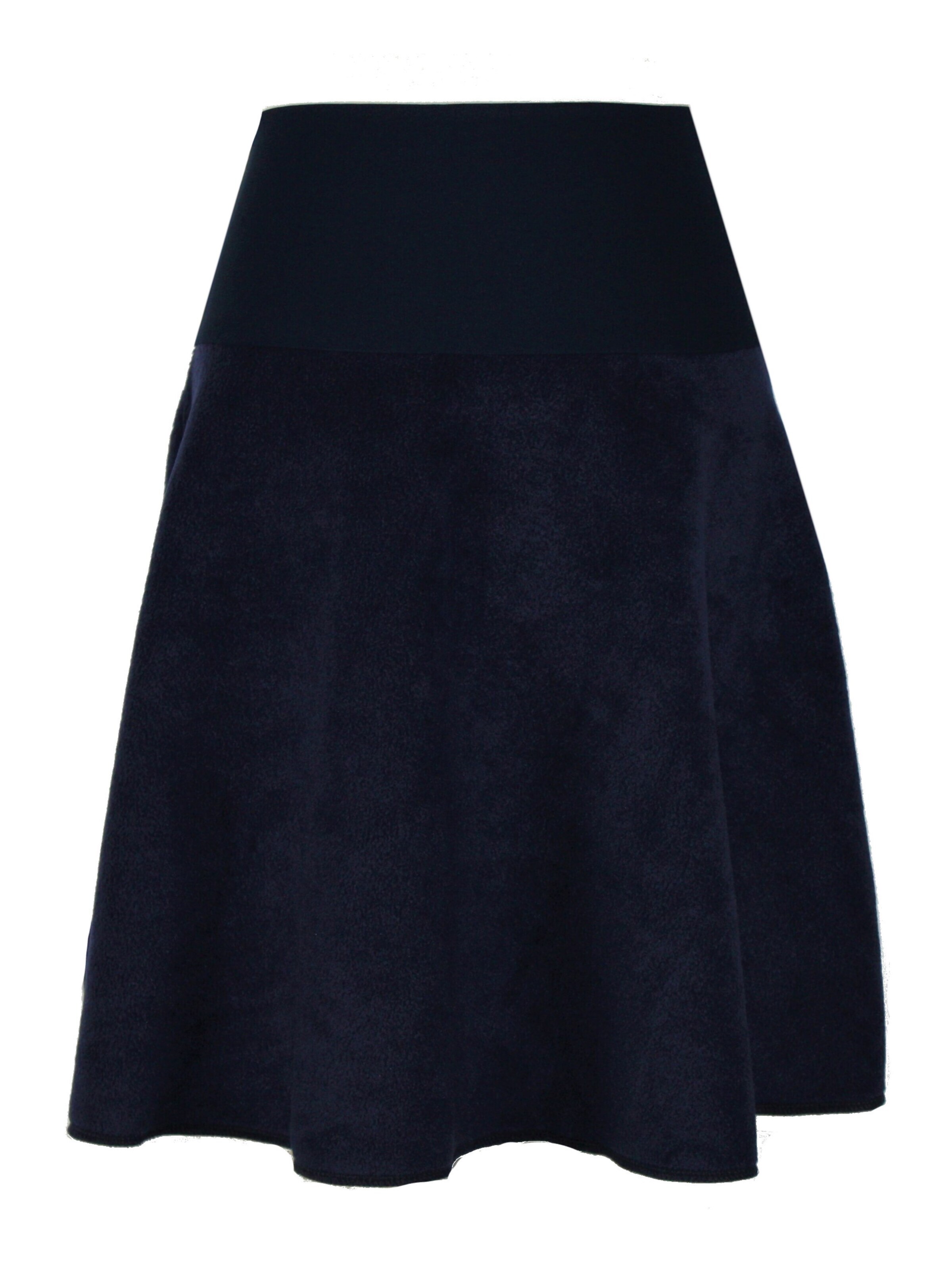 dunkle design Rock 'A-Linie Fleece'‌‌‌‌‌‌‌‌‌‌ in Blau: Vorderseite