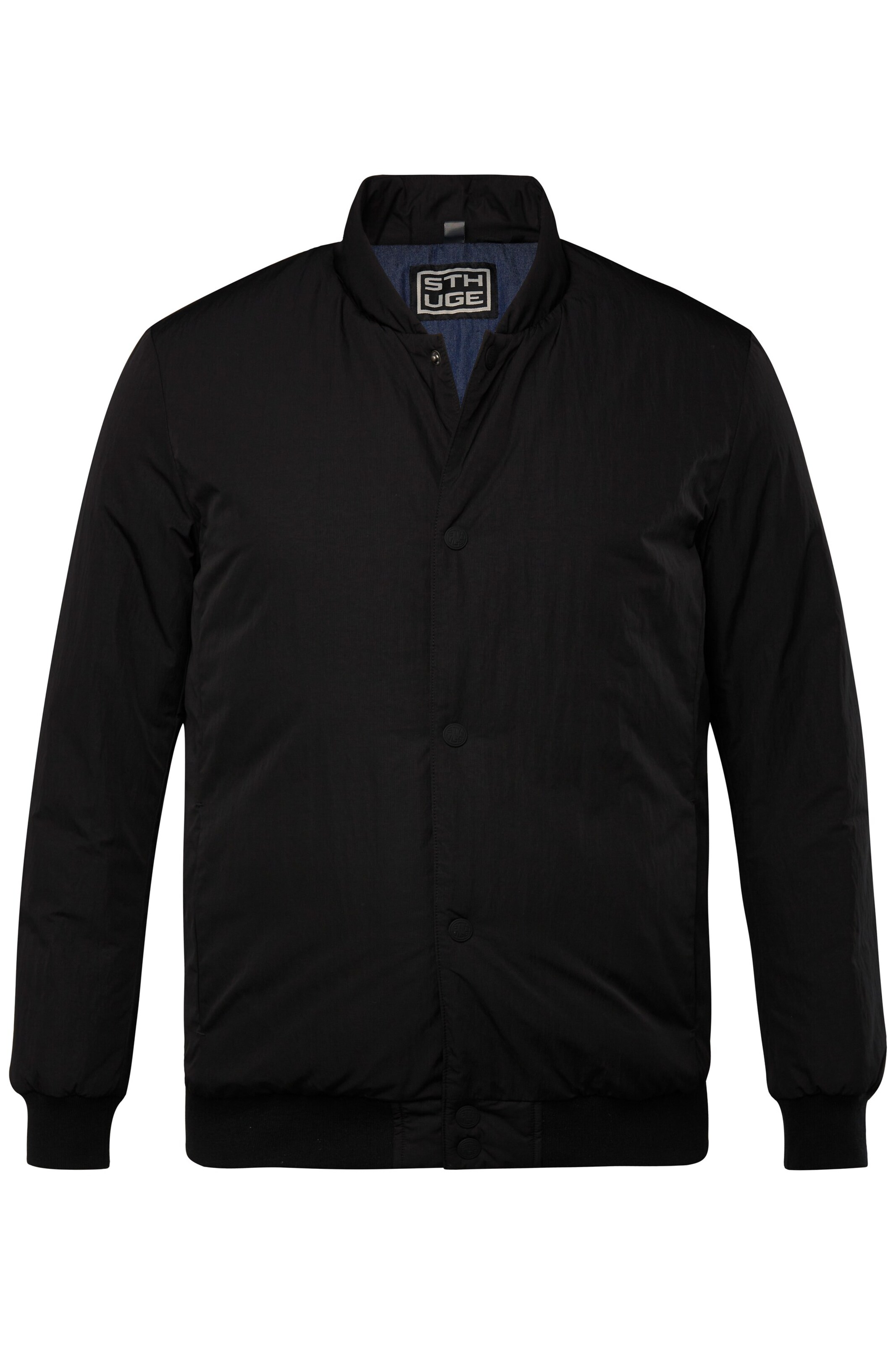 STHUGE Between-season jacket in Black: front