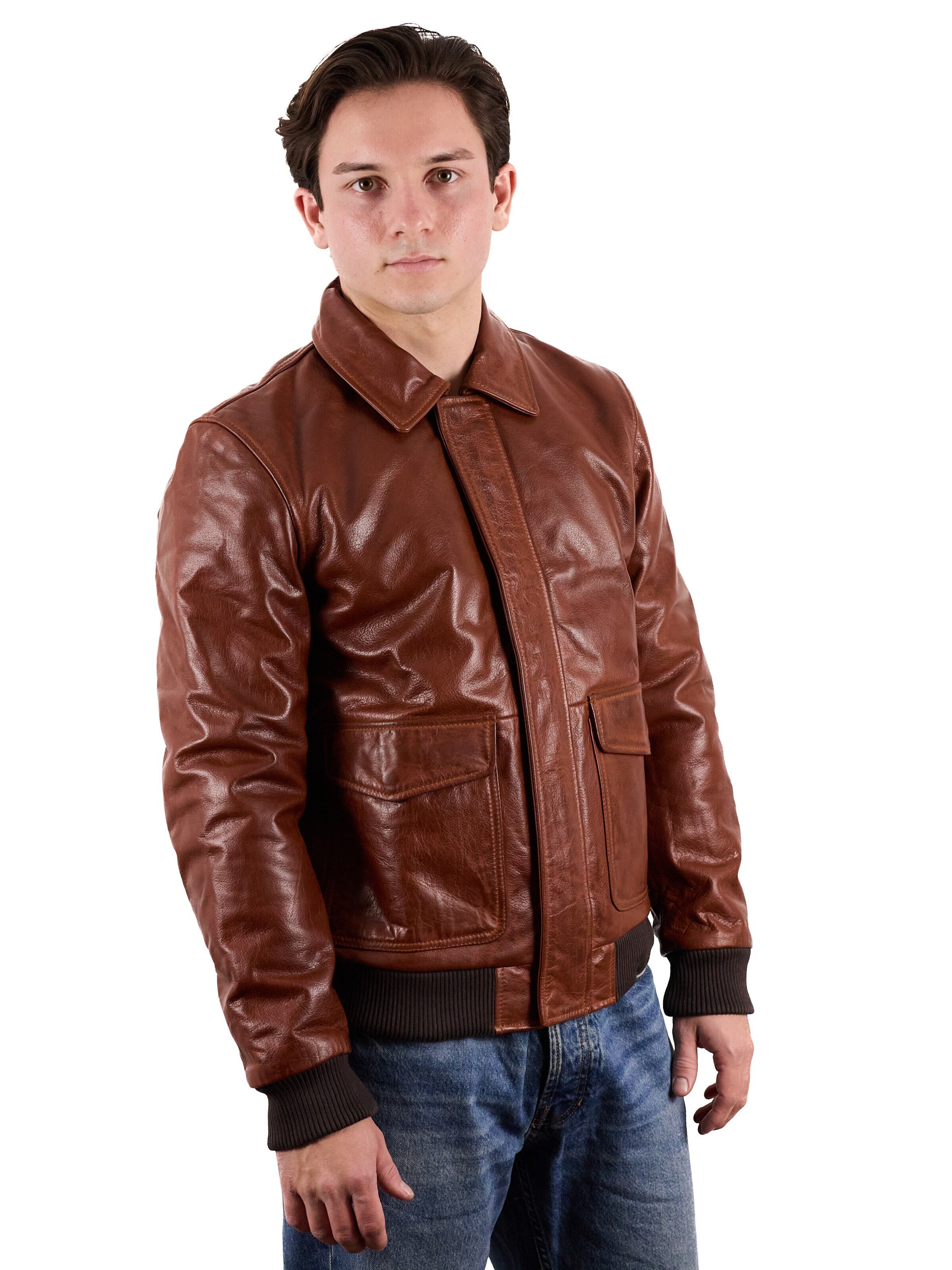 Giacca di mezza stagione 'Classic Bomber' di Chic and Clicks in marrone