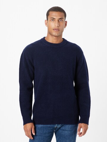 minimum - Pullover 'UNID' em azul: frente