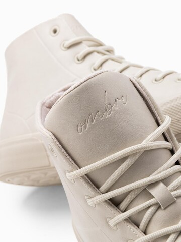 Ombre High-top trainers in Beige