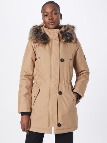 ONLY - Parka de inverno 'IRIS' em bege: frente