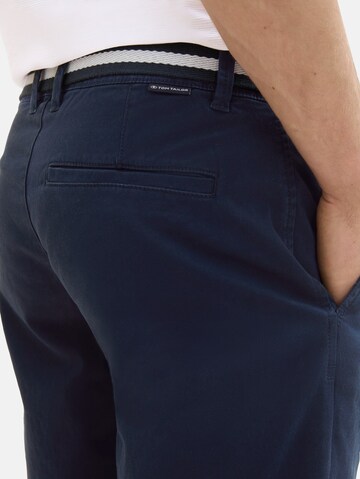 Coupe slim Pantalon chino TOM TAILOR en bleu